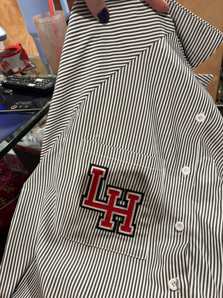 Smocked Cuff Boyfriend Shirt-Women's Long Sleeves-[product_category]-Whatsoever Things