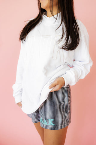 Striped Lounge Shorts - The Ella-Women's Shorts-[product_category]-Whatsoever Things