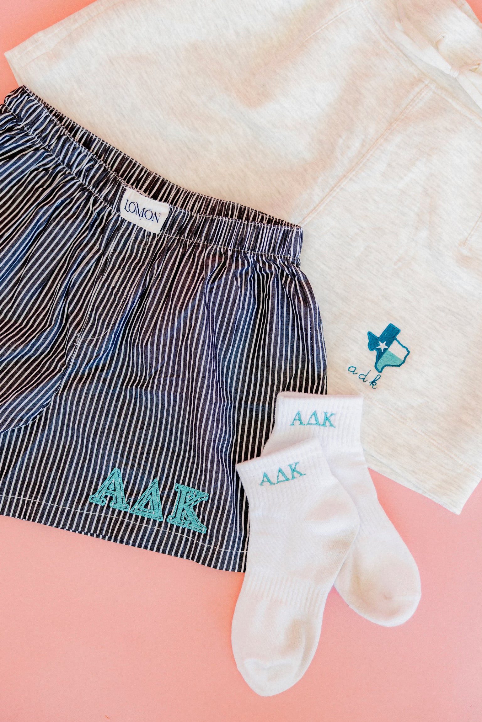 Striped Lounge Shorts - The Ella-Women's Shorts-[product_category]-Whatsoever Things