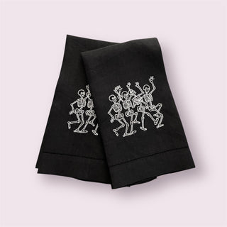 Skeleton Embroidered Guest Towel 👻-Towels-[product_category]-Whatsoever Things