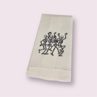 Skeleton Embroidered Guest Towel 👻-Towels-[product_category]-Whatsoever Things