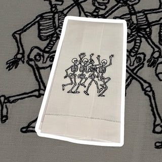 Skeleton Embroidered Guest Towel 👻-Towels-[product_category]-Whatsoever Things