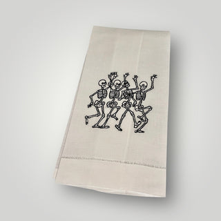 Skeleton Embroidered Guest Towel 👻-Towels-[product_category]-Whatsoever Things