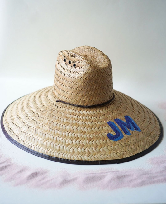 Monogrammed Straw Hat