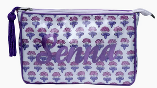 Appliquéd Cosmetic Bag (Four Week Delivery)-Bags-[product_category]-Whatsoever Things