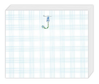 Hand painted Floral Initial Notepad-Notebooks & Notepads-[product_category]-Whatsoever Things