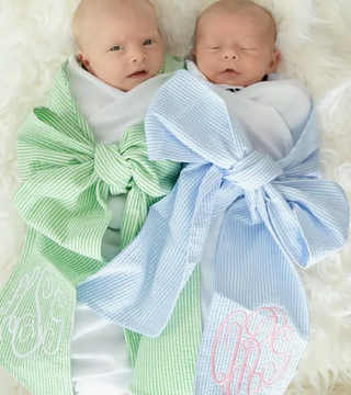 Seersucker Swaddle Blanket-Blankets-[product_category]-Whatsoever Things