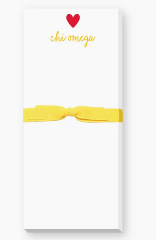 SORORITY GREEK HEART SKINNIE NOTEPAD-Notebooks & Notepads-[product_category]-Whatsoever Things