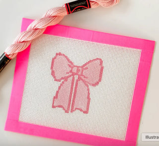 Coquette Bow Needlepoint Canvas