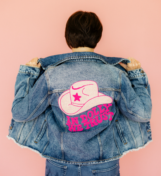 In Dolly We Trust Denim Jacket