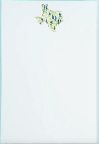 Texas in Bluebonnets Watercolor Notepad