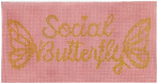 Social Butterfly Insert Needlepoint Canvas 🦋