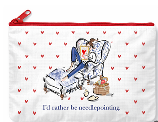 I’d Rather Be Needlepointing Project Bag