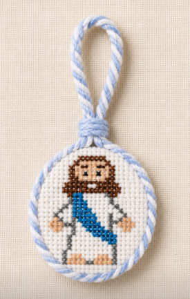 Mini Pocket Jesus Needlepoint Canvas
