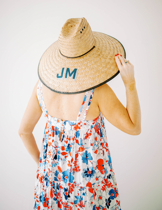 Monogrammed Straw Hat ☀️
