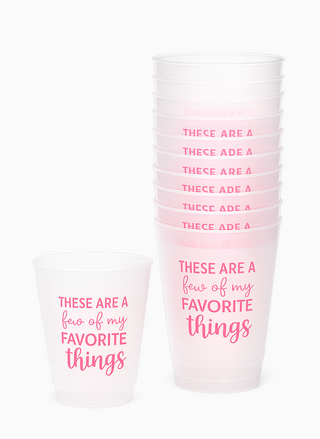 These Are a Few of My Favorite Things Frosted Cups