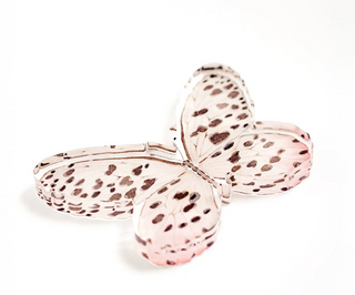 Catherine Cartie Neutral Spotted Butterfly Acrylic Art Block