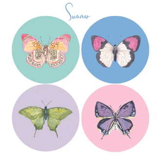 Acrylic Butterfly Coaster Set