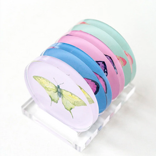 Acrylic Butterfly Coaster Set