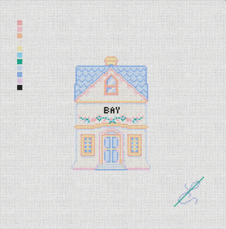Bay House Needlepoint Canvas | Spice Village Collection