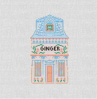Ginger House Needlepoint Canvas | Spice Village Collection