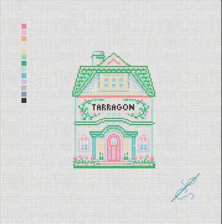 Tarragon House Needlepoint Canvas | Spice Village Collection