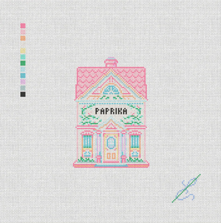 Paprika House Needlepoint Canvas | Spice Village Collection
