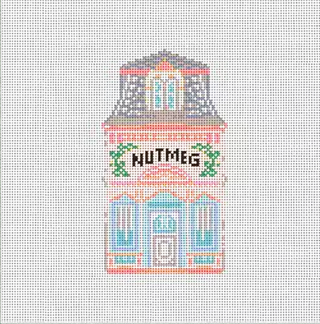 Nutmeg House Needlepoint Canvas | Spice Village Collection