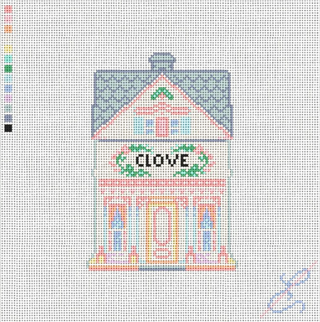 Clove House Needlepoint Canvas | Spice Village Collection