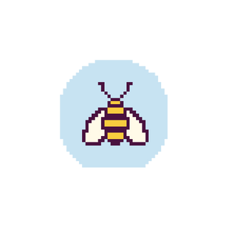 Farmhouse Bee Mini Needlepoint Canvas | Beginner-Friendly Printed Canvas | 18 Mesh