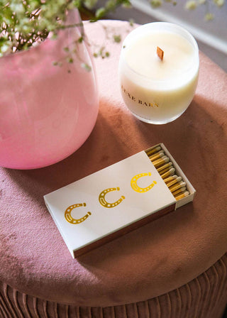 White Oversized Horseshoe Matches-Lighters & Matches-[product_category]-Whatsoever Things