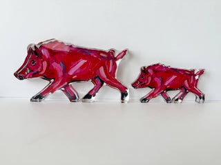 "Pinky Pig" acrylic shelfie