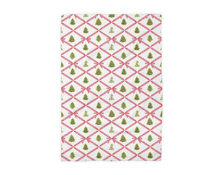 Christmas Towel Tree Plaid Bow Holiday Home Decor 2026