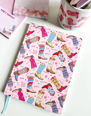 Western Cowgirl Boots Soft Flex Perfect Bound Journal-Notebooks & Notepads-[product_category]-Whatsoever Things