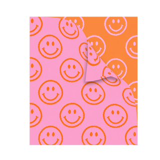 Happy Face & Lightning Plush Throw Blankets
