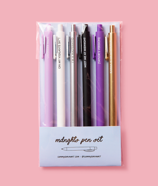 Midnights Six Pen Set-Office Supplies-[product_category]-Whatsoever Things