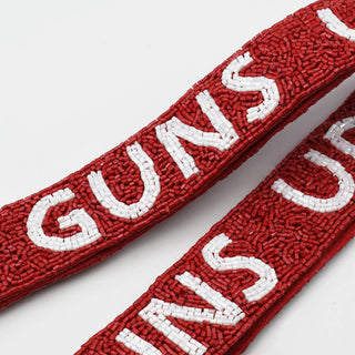 GUNS UP Red/White Strap-Bags-[product_category]-Whatsoever Things