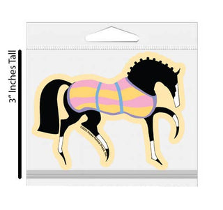 3" Waterproof Stylish Horse in Blanket Sticker-Stickers-[product_category]-Whatsoever Things