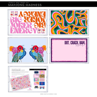 Acrylic Tray MAHJONG MADNESS insert set of 10-Trays-[product_category]-Whatsoever Things
