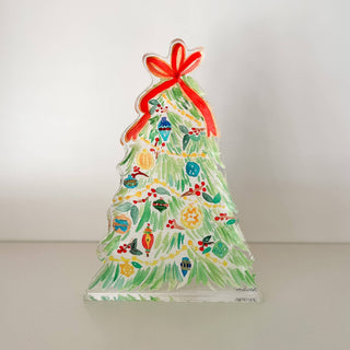 Christmas Tree Acrylic Cut Out Block Art-[product_category]-Whatsoever Things