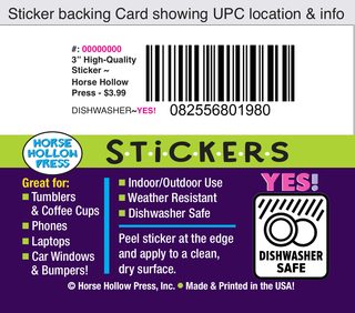 3" Waterproof My Happy Place Barrel Racing Horse Sticker-Stickers-[product_category]-Whatsoever Things