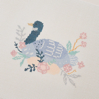 12 Days Of Christmas - Six Geese A-Laying Hand Painted Needlepoint Canvas