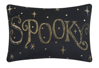 Halloween Spooky Embroidered Pillow-Pillows-[product_category]-Whatsoever Things