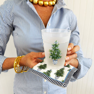 In Stock Blue Bows Christmas Tree Shatterproof Cups-[product_category]-Whatsoever Things