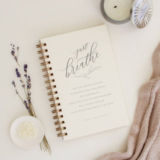Just Breathe // Anxiety Journal-Notebooks & Notepads-[product_category]-Whatsoever Things