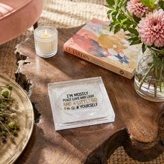 Catchall Lucite Bowl  - Peace Love Light