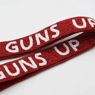 GUNS UP Red/White Strap-Bags-[product_category]-Whatsoever Things