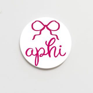 Alpha Phi Greek Bow Button - 2.25 inch-Accessories-[product_category]-Whatsoever Things