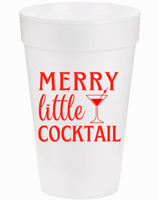 Merry Little Cocktail Styrofoam Cups-[product_category]-Whatsoever Things