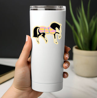 3" Waterproof Stylish Horse in Blanket Sticker-Stickers-[product_category]-Whatsoever Things